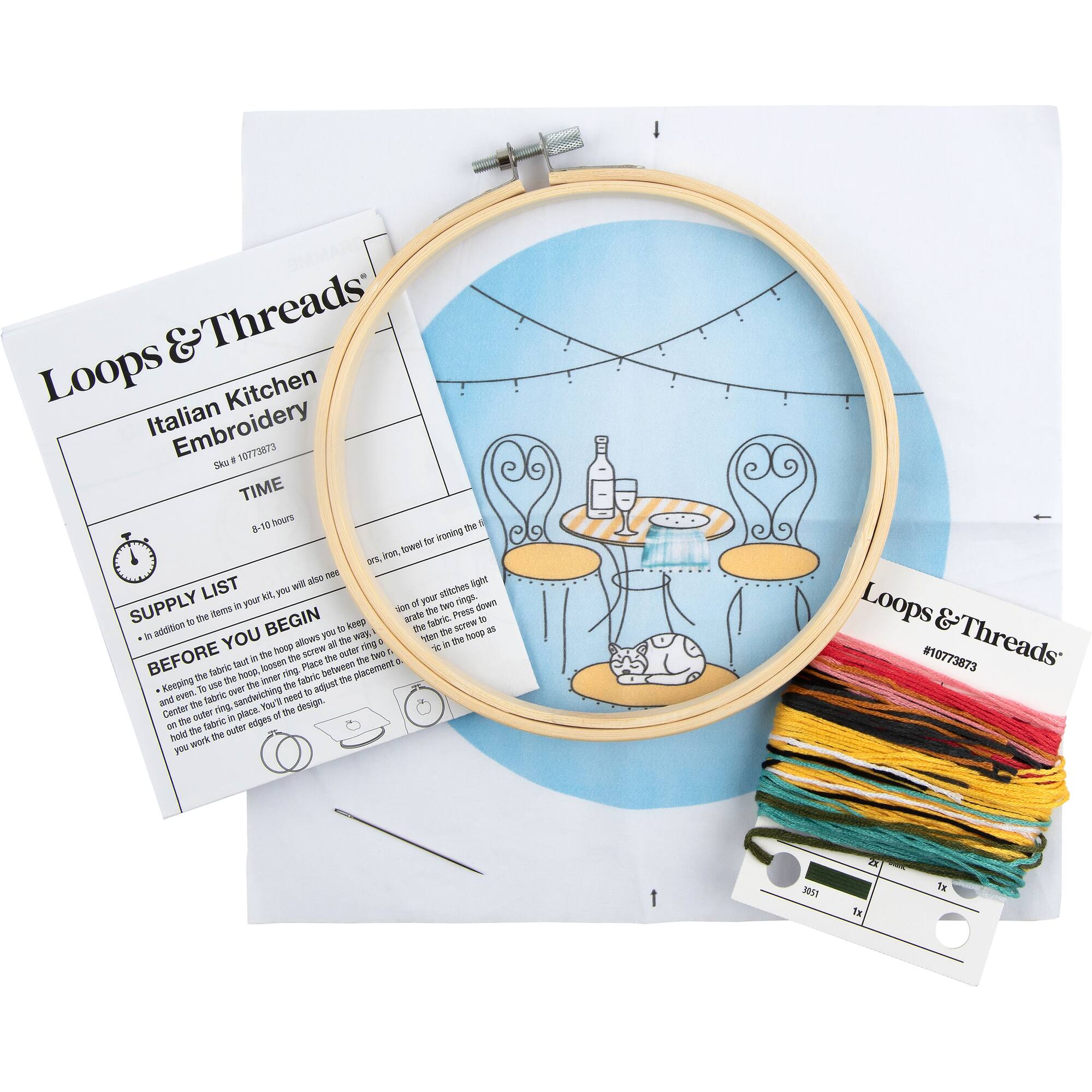 6" Italian Kitchen Embroidery Kit by Loops & Threads®